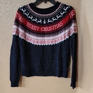 H&M Logg Holiday Sweater Youth Size M